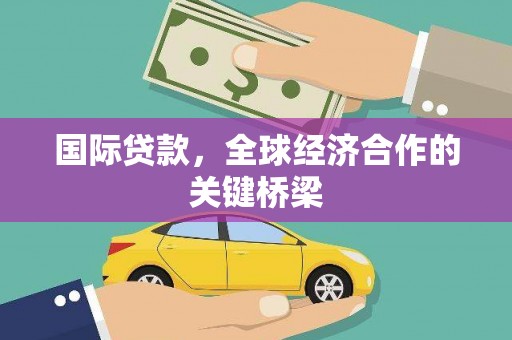 绥阳国际贷款，全球经济合作的关键桥梁