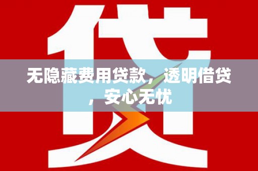 绥阳无隐藏费用贷款，透明借贷，安心无忧