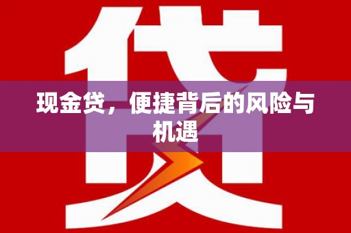 绥阳现金贷，便捷背后的风险与机遇