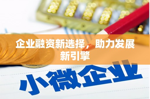 绥阳企业融资新选择，助力发展新引擎