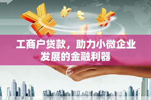 绥阳工商户贷款，助力小微企业发展的金融利器