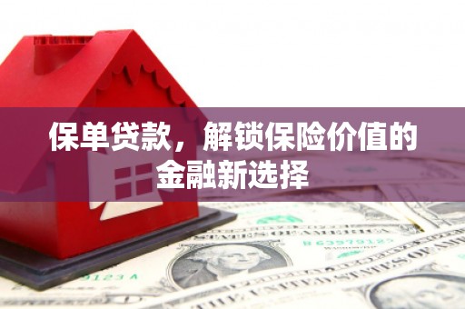 绥阳保单贷款，解锁保险价值的金融新选择