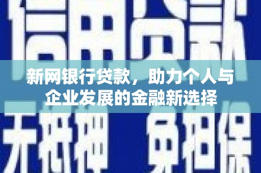 绥阳新网银行贷款，助力个人与企业发展的金融新选择