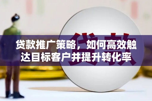 绥阳贷款推广策略，如何高效触达目标客户并提升转化率