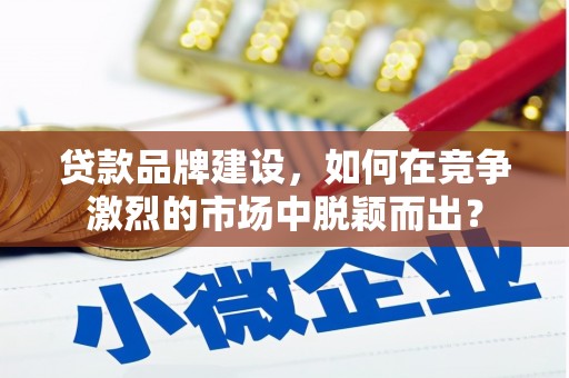 绥阳贷款品牌建设，如何在竞争激烈的市场中脱颖而出？