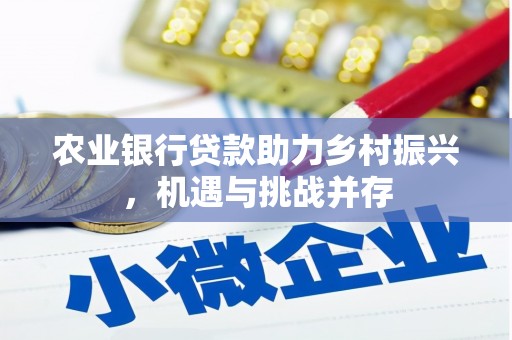 绥阳农业银行贷款助力乡村振兴，机遇与挑战并存