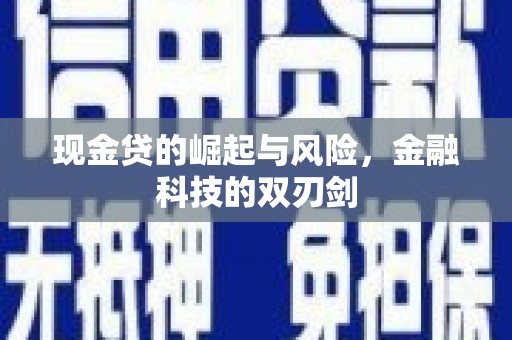 绥阳现金贷的崛起与风险，金融科技的双刃剑