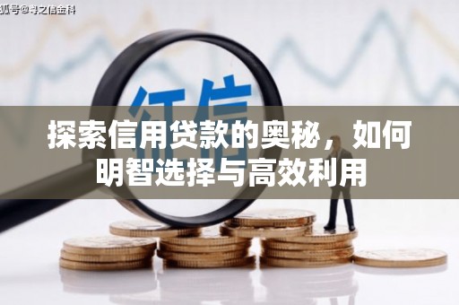 绥阳探索信用贷款的奥秘，如何明智选择与高效利用