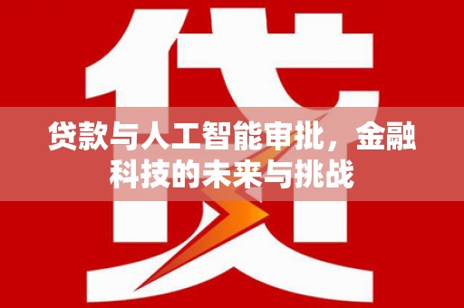 绥阳贷款与人工智能审批，金融科技的未来与挑战