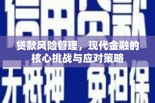 绥阳贷款风险管理，现代金融的核心挑战与应对策略