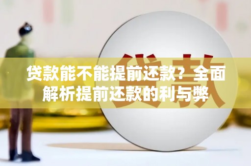 绥阳贷款能不能提前还款？全面解析提前还款的利与弊
