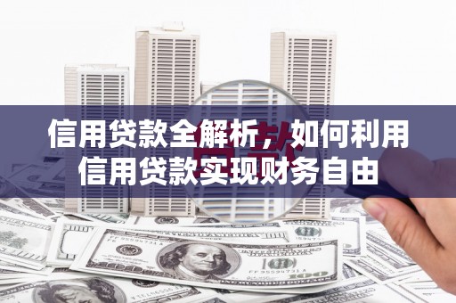 绥阳信用贷款全解析，如何利用信用贷款实现财务自由