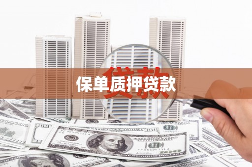 绥阳保单质押贷款