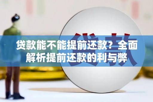 绥阳贷款能不能提前还款？全面解析提前还款的利与弊